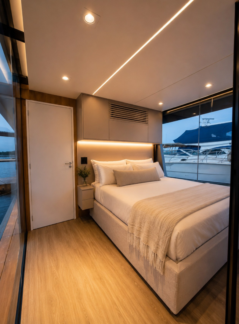 Quarto da Float Yachts F10